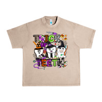 French Oak trick or teeth Urban Heavy Tee - BarkalooDesign