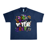 Navy trick or teeth Urban Heavy Tee - BarkalooDesign