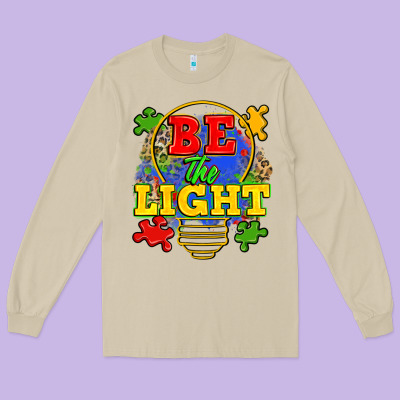 Be The Light Long Sleeve Tee Designed By Zillion Design Studio
