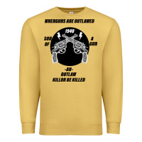 Antique Gold Guns - When guns are outlawed I'll be outlaw Premium Sweatshirt - Bettercallsaul