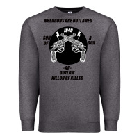 Charcoal Heather Guns - When guns are outlawed I'll be outlaw Premium Sweatshirt - Bettercallsaul