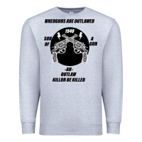 Heather Grey Guns - When guns are outlawed I'll be outlaw Premium Sweatshirt - Bettercallsaul