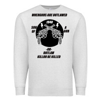 Oatmeal Heather Guns - When guns are outlawed I'll be outlaw Premium Sweatshirt - Bettercallsaul