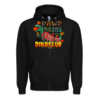 Black rawr means grateful in dinosaur Zipper Hoodie - CowhideDigitalArt