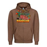 Chestnut rawr means grateful in dinosaur Zipper Hoodie - CowhideDigitalArt
