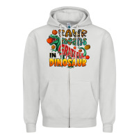 Dove Grey rawr means grateful in dinosaur Zipper Hoodie - CowhideDigitalArt