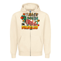 Sandshell rawr means grateful in dinosaur Zipper Hoodie - CowhideDigitalArt