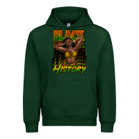Forest Green black history afro woman Urban Hoodie - NancyCooperArtShop