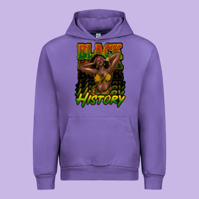 Black History Afro Woman Urban Hoodie Designed By Nancycooperartshop