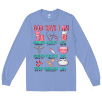 Colony Blue god says i am Long Sleeve Tee - texasbilliewilder