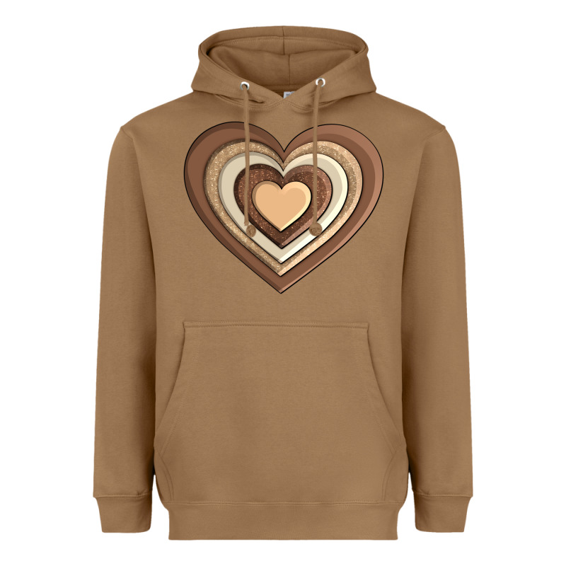 Melanin Heart Heavyweight Hoodie by AdoDesignShop | Teevron