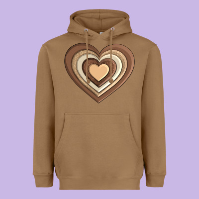 Melanin Heart Heavyweight Hoodie Designed By Adodesignshop