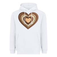 White melanin heart Heavyweight Hoodie - AdoDesignShop