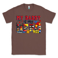 Chestnut my daddy is my hero dispatcher Classic Tee - Zillion Design Studio