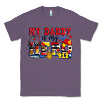Lavender my daddy is my hero dispatcher Classic Tee - Zillion Design Studio
