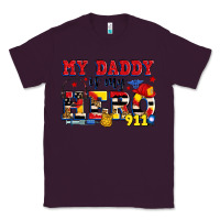 Plum my daddy is my hero dispatcher Classic Tee - Zillion Design Studio