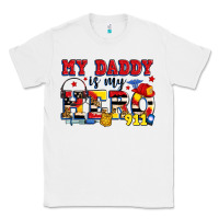 White my daddy is my hero dispatcher Classic Tee - Zillion Design Studio