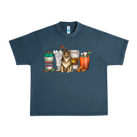 Midnight Navy collie dog coffee cups Urban Heavy Tee - texasbilliewilder