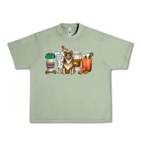 Oil Green collie dog coffee cups Urban Heavy Tee - texasbilliewilder