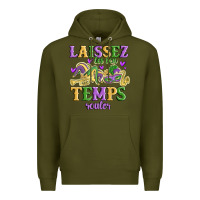 Army Green laissez les bon temps rouler Premium Hoodie - MaliasSmallBusiness