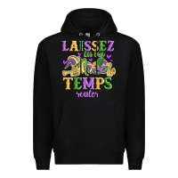 Black laissez les bon temps rouler Premium Hoodie - MaliasSmallBusiness