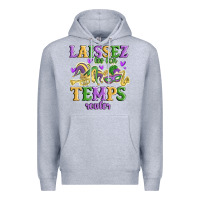 Heather Grey laissez les bon temps rouler Premium Hoodie - MaliasSmallBusiness