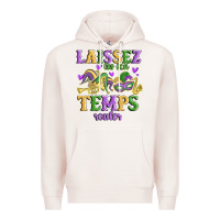 Pale Pink laissez les bon temps rouler Premium Hoodie - MaliasSmallBusiness
