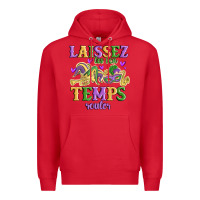Red laissez les bon temps rouler Premium Hoodie - MaliasSmallBusiness