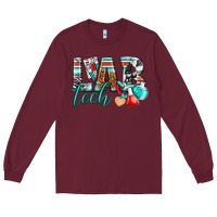 Burgundy lab tech Long Sleeve Tee - texasbilliewilder