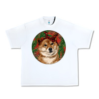 White Shiba Inu Christmas Urban Heavy Tee - RanaPortraitStore