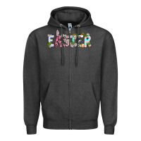 Charcoal Heather Easter Day Zipper Hoodie - Neo Western