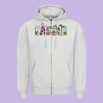 Easter Day Zipper Hoodie Designed By Neo Western