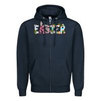 Navy Easter Day Zipper Hoodie - Neo Western