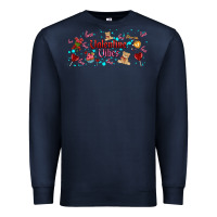 Navy love vibes and valentines Premium Sweatshirt - AdoDesignShop