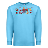 Ocean Blue love vibes and valentines Premium Sweatshirt - AdoDesignShop