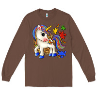 Chestnut autism unicorn Long Sleeve Tee - Zillion Design Studio
