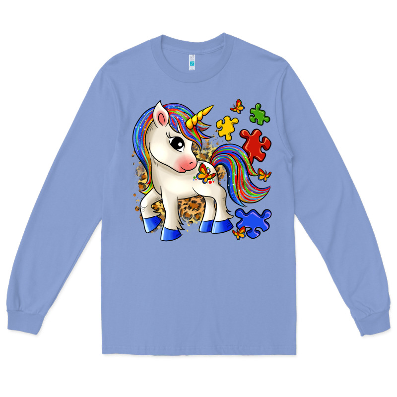 Autism Unicorn Long Sleeve Tee by Zillion Design Studio | Teevron