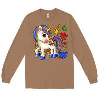 Toasted Coconut autism unicorn Long Sleeve Tee - Zillion Design Studio