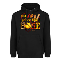Black no place like home softball Heavyweight Hoodie - Jasminsmagicworld
