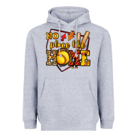 No Place Like Home Softball Heavyweight Hoodie | Teevron