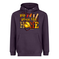 Plum no place like home softball Heavyweight Hoodie - Jasminsmagicworld