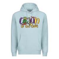 Blue Mist cajun to the core Premium Hoodie - MaliasSmallBusiness