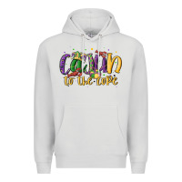 Dove Grey cajun to the core Premium Hoodie - MaliasSmallBusiness