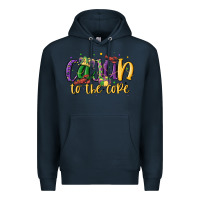 Navy cajun to the core Premium Hoodie - MaliasSmallBusiness