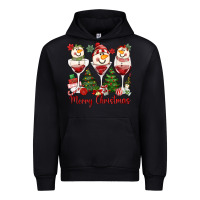 Merry Christmas Wine And Cocktails Urban Hoodie | Teevron