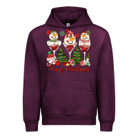 Mauve Wine merry christmas wine and cocktails Urban Hoodie - MaliasSmallBusiness