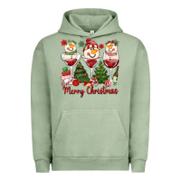 Pigment Oil Green merry christmas wine and cocktails Urban Hoodie - MaliasSmallBusiness