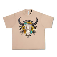 Burro cow aztec western bull skull Urban Heavy Tee - texasbilliewilder