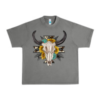 Tornado cow aztec western bull skull Urban Heavy Tee - texasbilliewilder