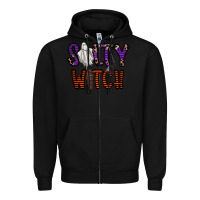 Black Salty Witch Zipper Hoodie - CowhideDigitalArt
